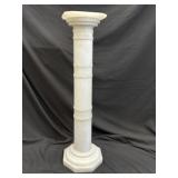 Neo-Classic Alabaster Marble Pedestal Column c1890