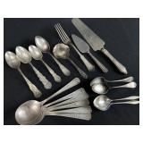 Sterling & Coin Silver Lot of 18 Assorted Utensils
