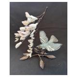 Boehm Lmtd Ed Porcelain Bird w Pink Florals