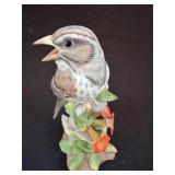 Boehm Song Sparrow Trumpet Flower  #400-59