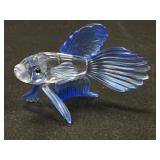 Swarovski Crystal Siamese Fighting Fish Blue
