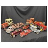 Lot of 8 Vintage Toy Trucks & Cars
