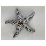 Herend Porcelain Starfish Black Fishnet 15533