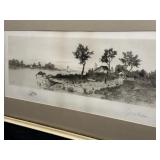 G.W.Bohde Signed Landscape Etching 1892