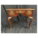 Antique Period 3 Drawer Low Boy Console Table
