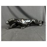 Rare Haeger Black Ceramic Panther Sculpture