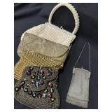 5 Vintage & Antique Beaded & Mesh Bag Purses