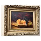 Signed Oil on Canvas Still Life Fruit 2 of 2