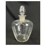 Rare Handblown Bubble Glass Decanter w/ Stopper