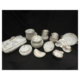 50+ pcs of Limoges Haviland China Pink Rose w/Gold