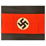 WWII Nazi German Original Flag w/ Black Swastika