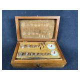 Brass Apothecary Pharmacy Weight Set in Box