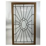 Large Architectural Leaded Beveled Glass Window