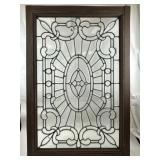 Impressive Antique Beveled Leaded ClearGlassWindow