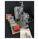 Lindstrom 16mm Projector Model 1650 & 6 Films