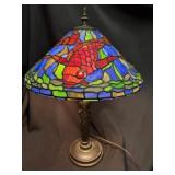 Stained Glass Koi Fish Tiffany Style Table Lamp