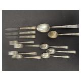 12 pcs Reed & Barton Sterling Classic Rose Flatwar