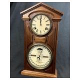 Double Face Horton Ithaca Calendar Shelf Clock