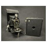 2 Antique Kodak Brownie & No. 2 Folding Cameras