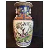 Handpainted Chinese Famille Violet Porcelain Vase
