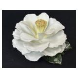 Rare Signed Boehm Porcelain White Rose
