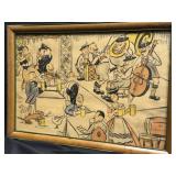 C.P. Meier 1933 Beer Garden Humorous Litho