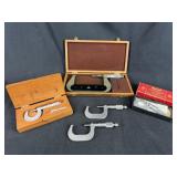 Lot of Machinist Caliper Tools Starrett, Scherr &