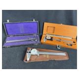 3 Machinist Tools: Master Calipers wOriginal Boxes