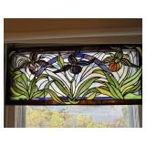 Tiffany Syle LadySlipper StainedGlass Window 2of2