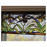 Tiffany Style LadySlipper StainedGlass Window 1of2