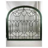 Large  Arch Top Leaded Glass Architectural Window