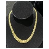 18K Classic Graduated Gold Rope Chain Necklace
