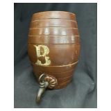 Saltglazed Stoneware Water Cooler Spigot Keg 1 gal