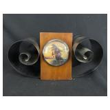 Nautical Art Deco Chrome Scroll Book Holder