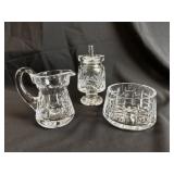 Waterford Jam Jelly Lidded Jar, Nut Bowl & Pitcher