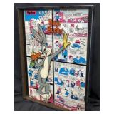 Bugs Bunny Reverse Painted Comic Shadow Box 1974