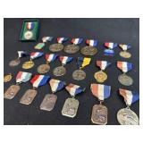 Lg. Lot of Vintage Swimming Sports Medals