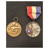 2 USA 20th C. Sports Achievement Medals