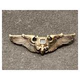 Sterling WWII US Army Air Force Gunner Pilot Wings