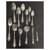 Lot of 12 New Wallace Sterling Silver Flatware Pcs