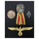 4 German Nazi Third Reich Soldier War Medals
