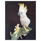 Boehm #40575 Porcelain Sulphur Crested Cockatoo