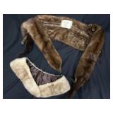 Vintage Fur Saks Furriers Mink Wrap & Collar