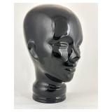 Art Deco Black Glass Mannequin Display Head 1 of 2