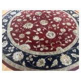 8 Foot Round Oriental Carpet Rug