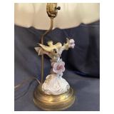 Vintage Porcelain Bird&Flower Sculptural Lamp 2of2