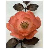 Boehm Porcelain Dearest Rose Peach Flower Bronze