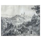 Antique Etching Chartreuse De Florence Monastery