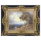 Listed Artist G.Coutts Lg. Landscape Oil on Canvas