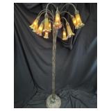 Tiffany Style Art Nouveau 12Bulb Favrile FloorLamp